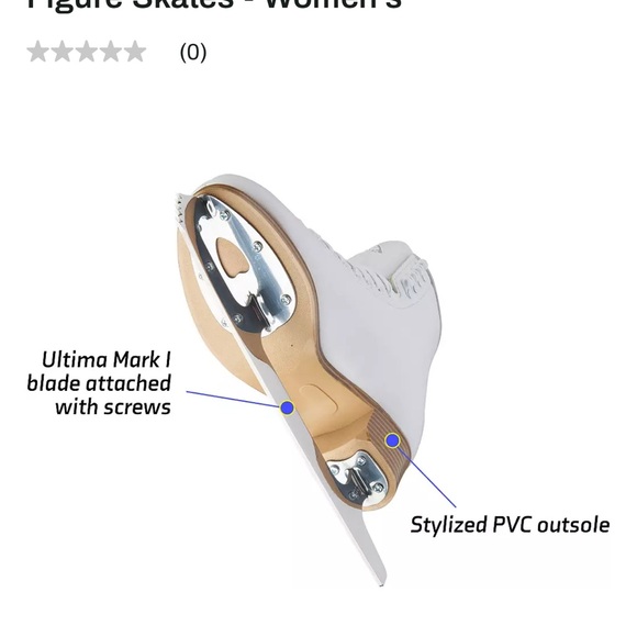 JACKSON 200 Girls’ White Skates with Pink Guards - Picture 9 of 11